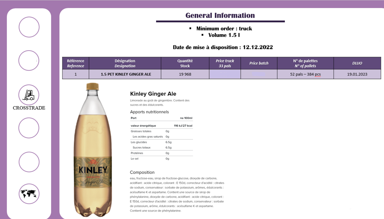 48827 - KINLEY GINGER ALE Europe